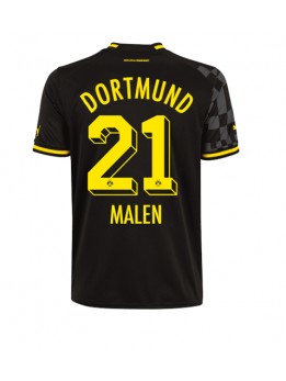 Borussia Dortmund Donyell Malen #21 Auswärtstrikot 2022-23 Kurzarm
